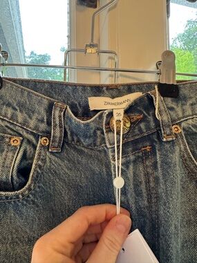 Zimmermann Light Blue High-Rise Denim Jeans